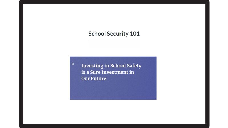School Security Sample Instructional Design created with Adobe Articulate 360  